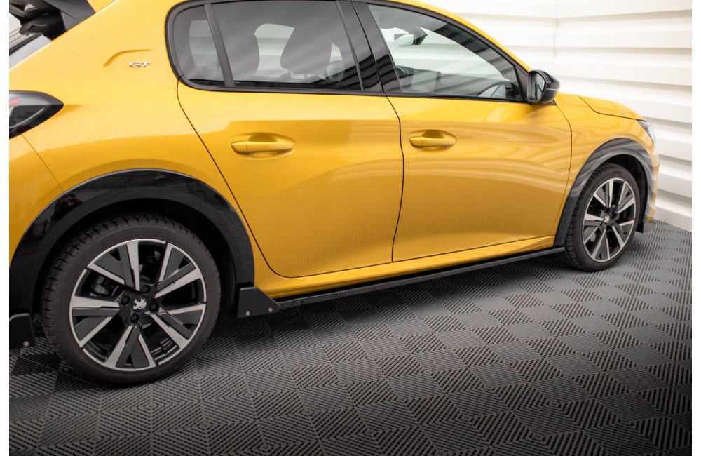 Side Skirts Diffusers + Flaps Peugeot 208 GT Mk2