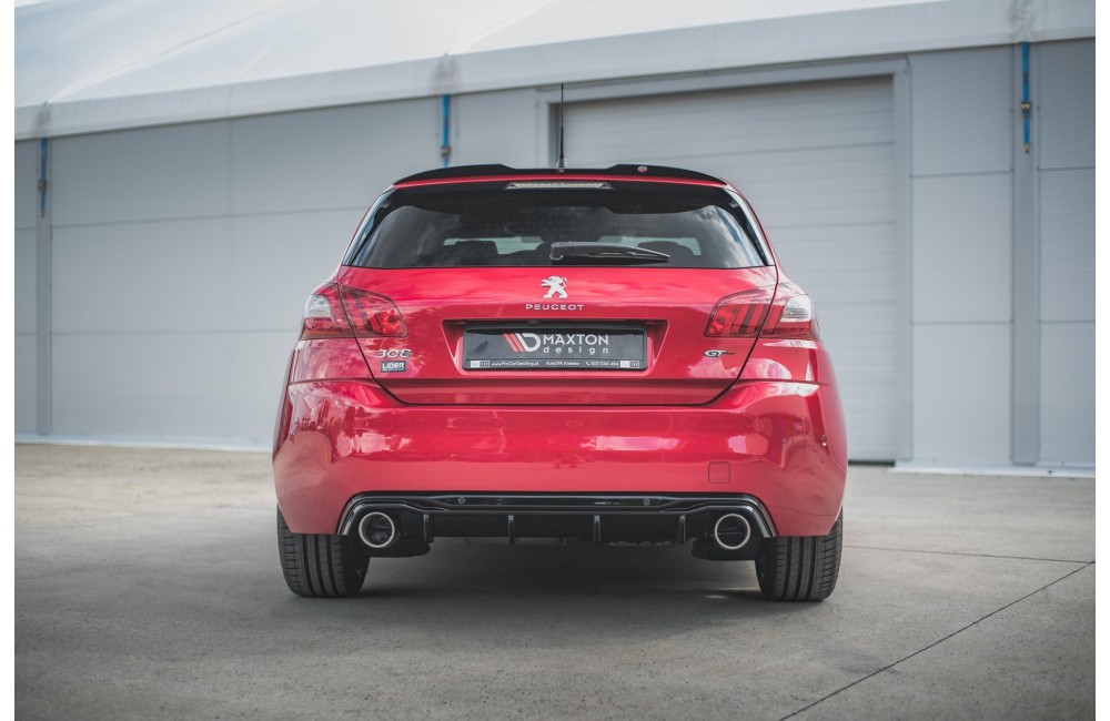 Rear Valance + Exhaust Ends Imitation Peugeot 308 GT Mk2 Facelift