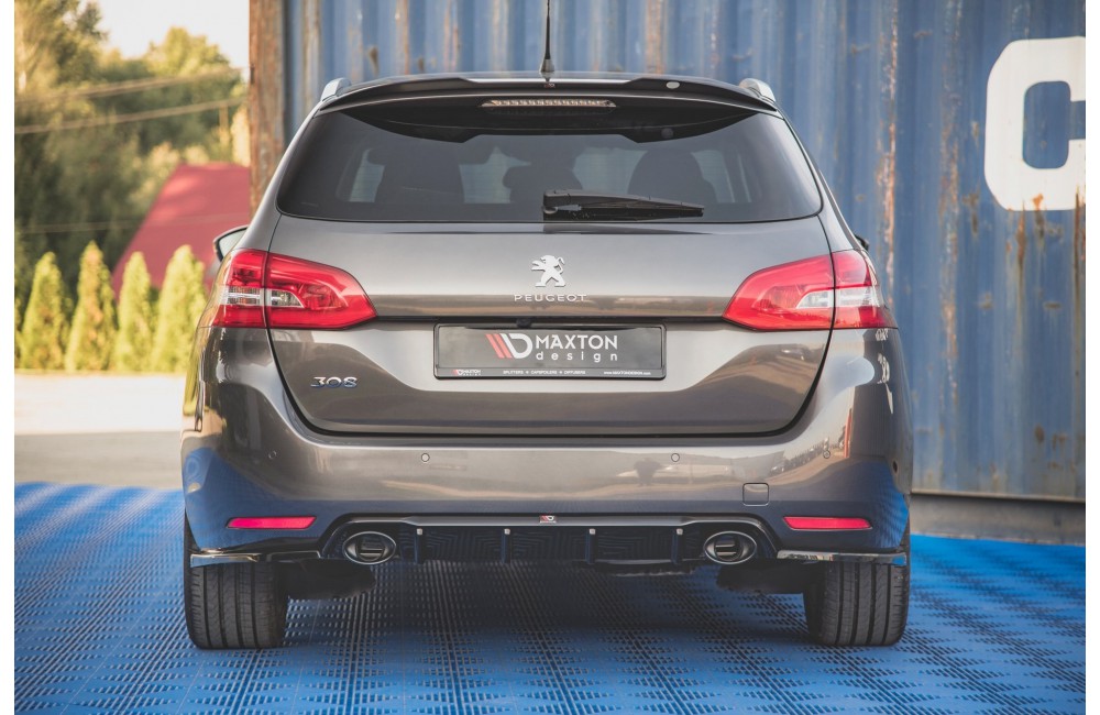 Rear Valance + Exhaust Ends Imitation Peugeot 308 SW Mk2