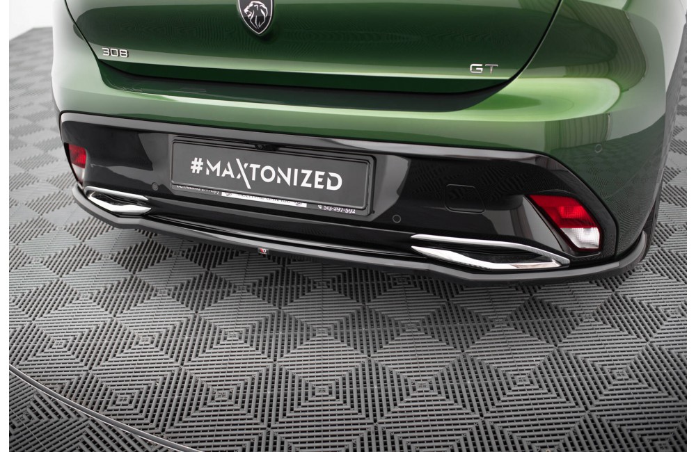 Rear Splitter (with vertical bars) Peugeot 308 GT Hatchback Mk3