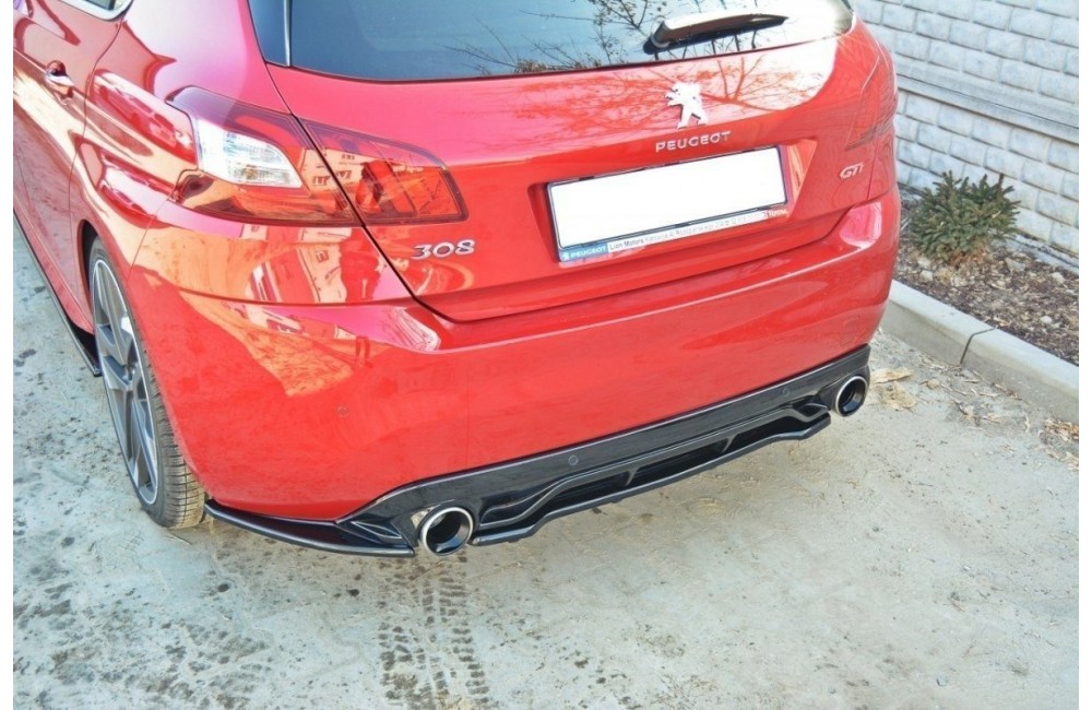 Rear Splitter PEUGEOT 308 II GTI (with vertical bars)