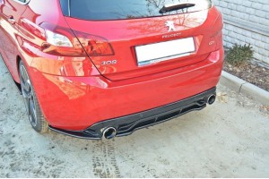 Rear Splitter PEUGEOT 308 II GTI (with vertical bars)