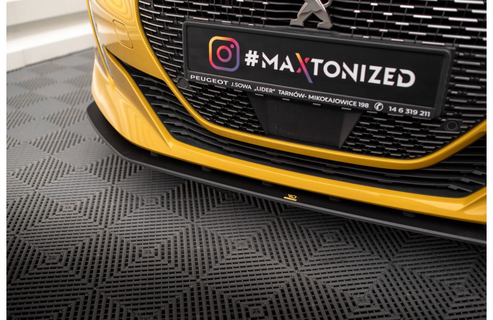 Street Pro Front Splitter Peugeot 208 GT Mk2 - Black