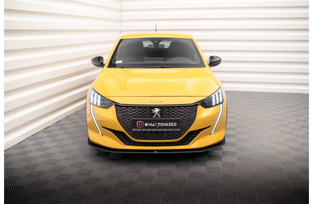 Street Pro Front Splitter Peugeot 208 GT Mk2 - Black
