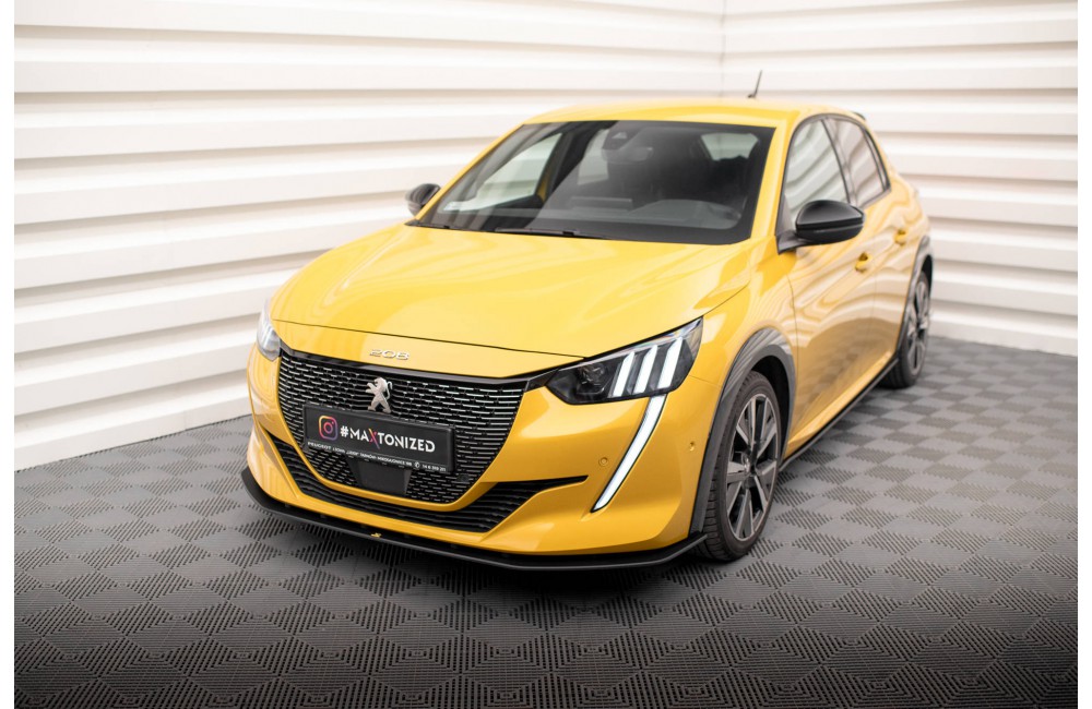 Street Pro Front Splitter Peugeot 208 GT Mk2 - Black