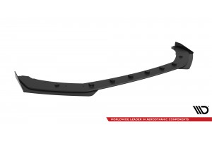 Street Pro Front Splitter + Flaps Peugeot 208 GT Mk2 - Black + Gloss Flaps