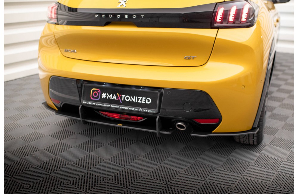 Street Pro Rear Side Splitters Peugeot 208 GT Mk2 - Black Street Pro Rear Side Splitters Peugeot 208 GT Mk2 - Black