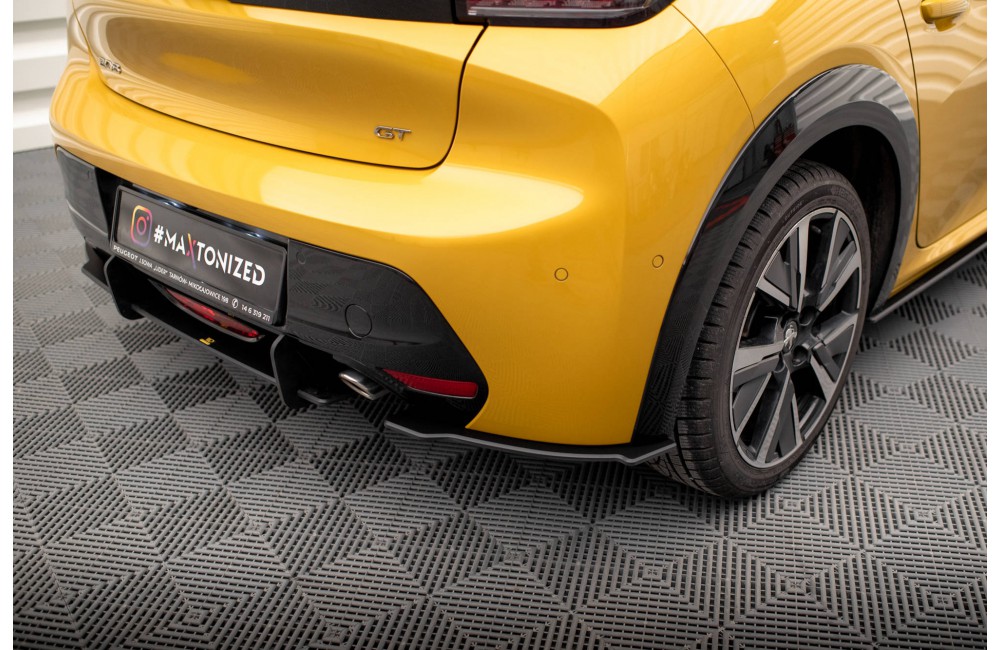Street Pro Rear Side Splitters Peugeot 208 GT Mk2 - Black Street Pro Rear Side Splitters Peugeot 208 GT Mk2 - Black