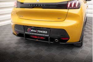 Street Pro Rear Side Splitters Peugeot 208 GT Mk2 - Black Street Pro Rear Side Splitters Peugeot 208 GT Mk2 - Black