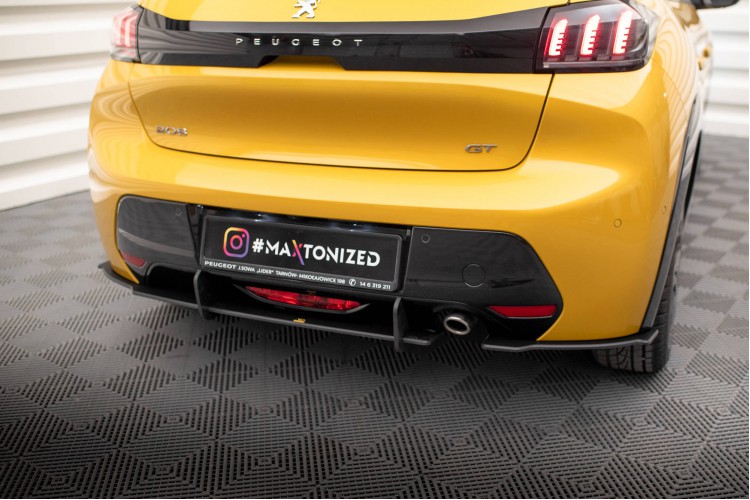 Street Pro Πίσω Πλευρικοί Splitters Peugeot 208 GT Mk2