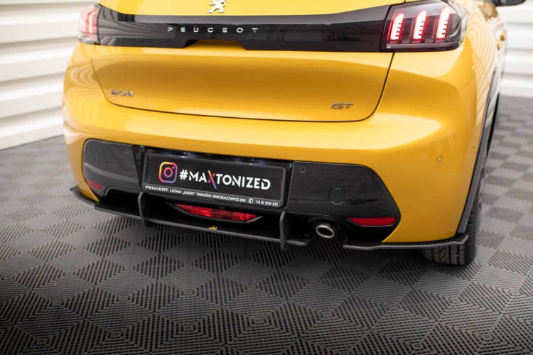 Street Pro Πίσω Πλευρικοί Splitters Peugeot 208 GT Mk2