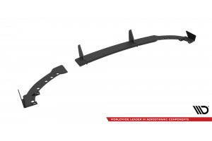 Street Pro Rear Side Splitters + Flaps Peugeot 208 GT Mk2 - Black + Gloss Flaps
