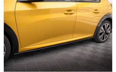 Street Pro Side Skirts Diffusers Peugeot 208 GT Mk2 - Black