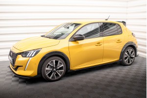 Street Pro Side Skirts Diffusers + Flaps Peugeot 208 GT Mk2 - Black + Gloss Flaps Street Pro Side Skirts Diffusers + Flaps Peugeot 208 GT Mk2 - Black + Gloss Flaps