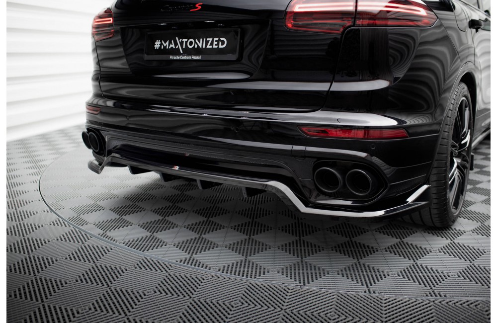 Rear Splitter (with vertical bars) Porsche Cayenne Mk2 Facelift