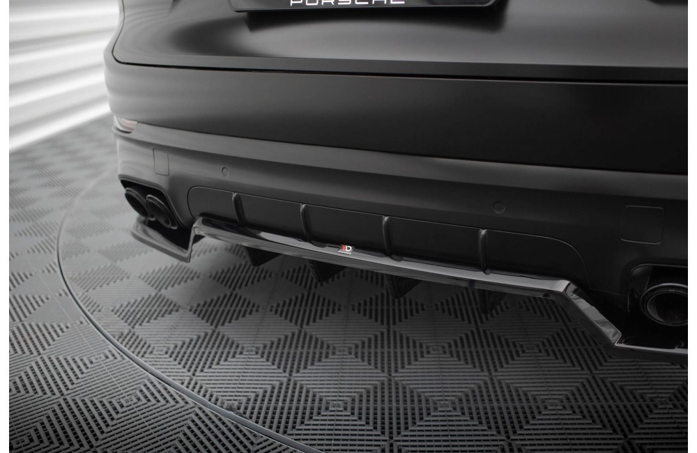 Rear Splitter (with vertical bars) Porsche Cayenne Sport Design Mk3