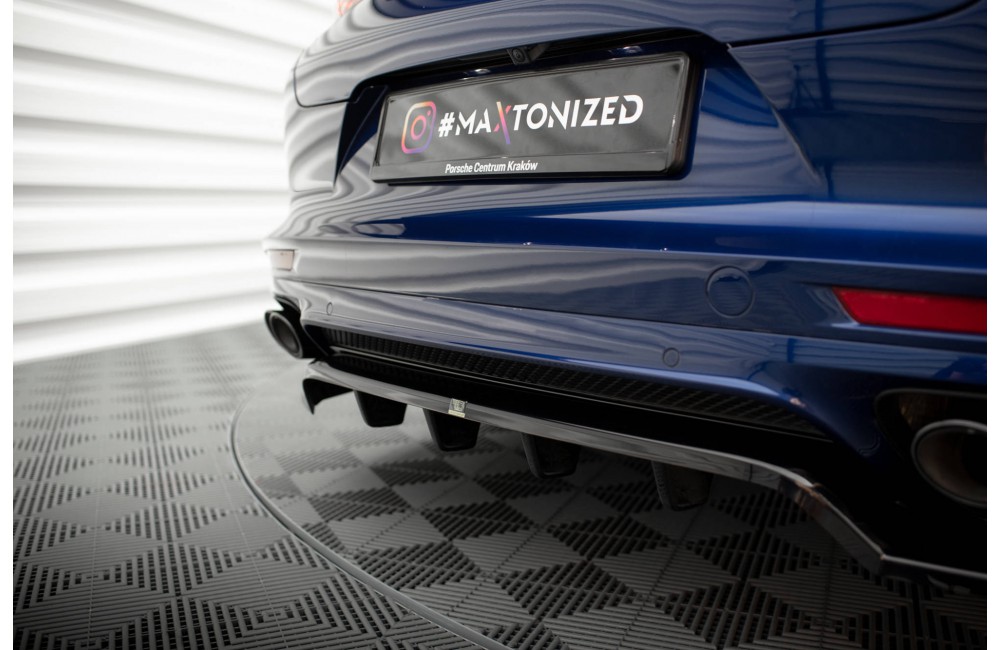 Rear Splitter (with vertical bars) Porsche Panamera E-Hybrid 971 Facelift