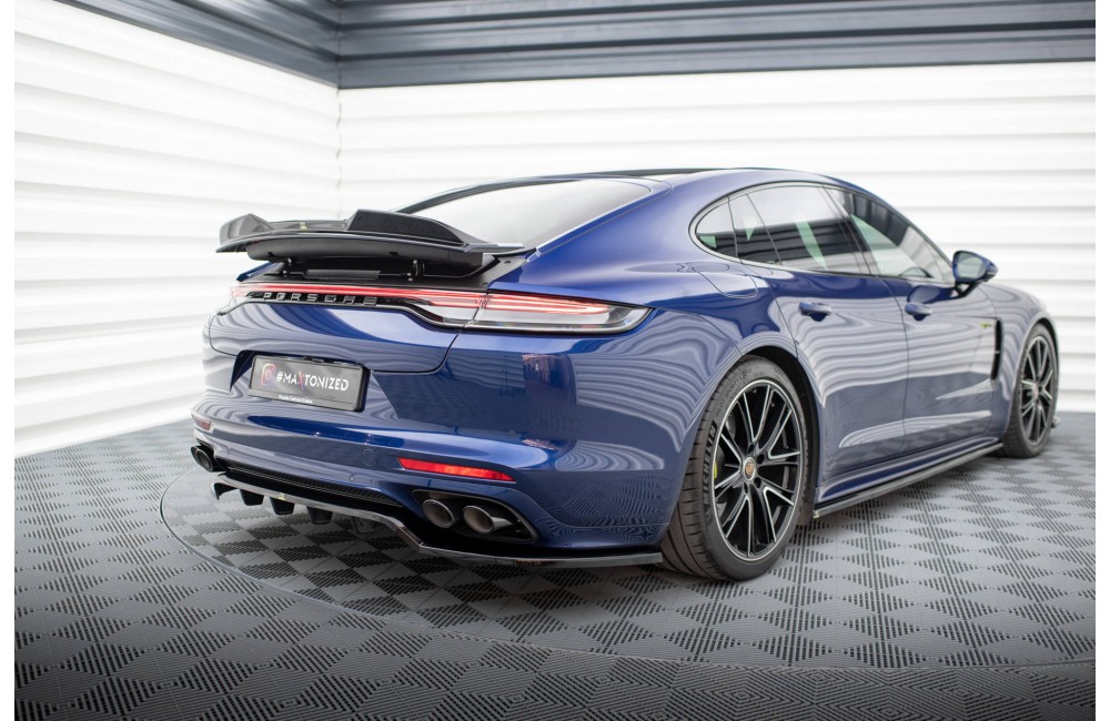 Rear Splitter (with vertical bars) Porsche Panamera E-Hybrid 971 Facelift