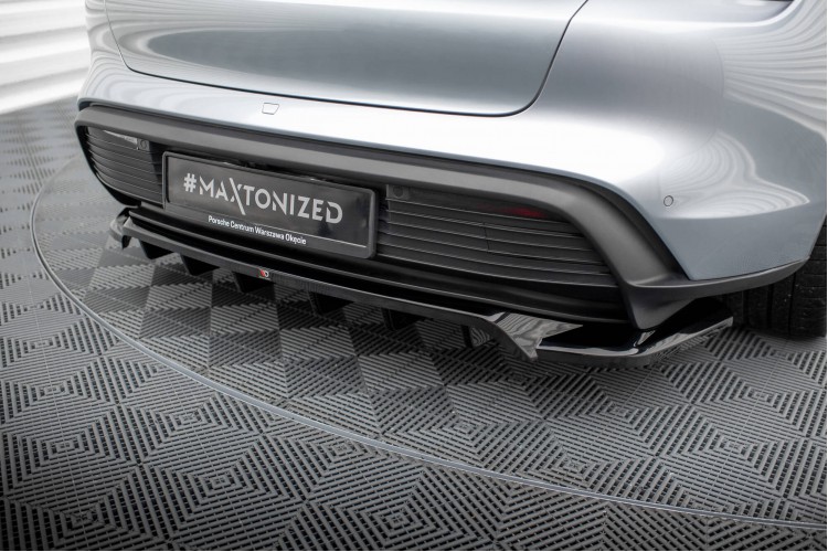 Πίσω Splitter (με κατακόρυφες ράβδους) Porsche Taycan / Taycan 4 / Taycan 4S / Taycan GTS Mk1