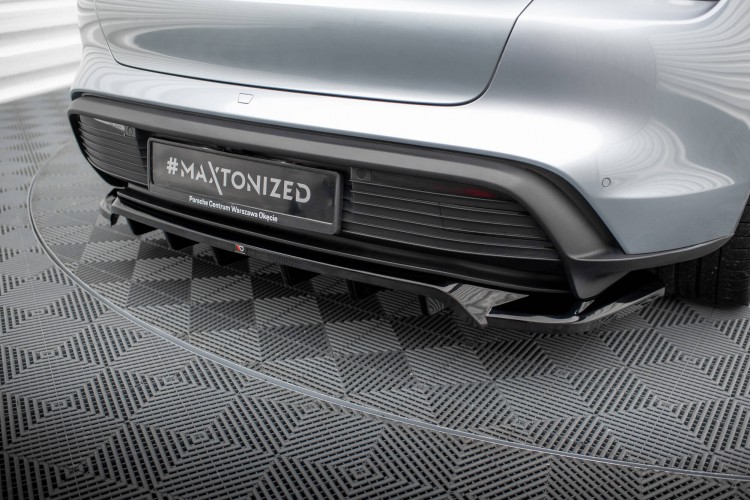 Πίσω Splitter (με κατακόρυφες ράβδους) Porsche Taycan / Taycan 4 / Taycan 4S / Taycan GTS Mk1