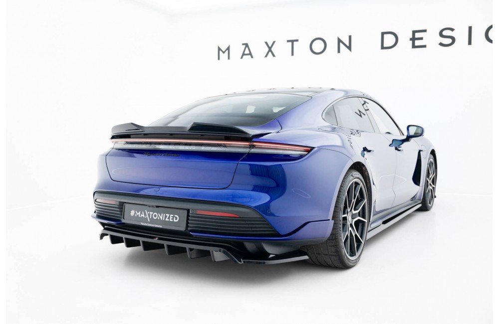 Rear Splitter (with vertical bars) Porsche Taycan Turbo S Mk1