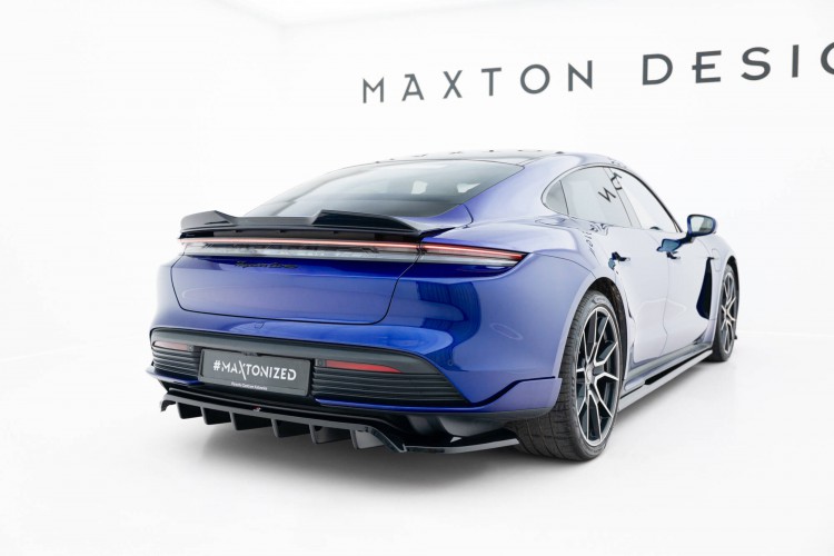 Πίσω Splitter (με κάθετους στύλους) Porsche Taycan Turbo S Mk1