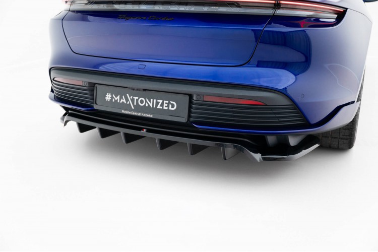 Πίσω Splitter (με κάθετους στύλους) Porsche Taycan Turbo S Mk1