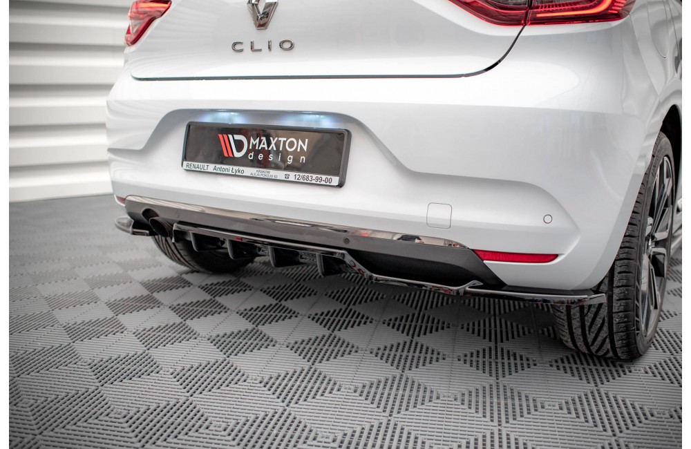 Rear Splitter (with vertical bars) Renault Clio Mk5