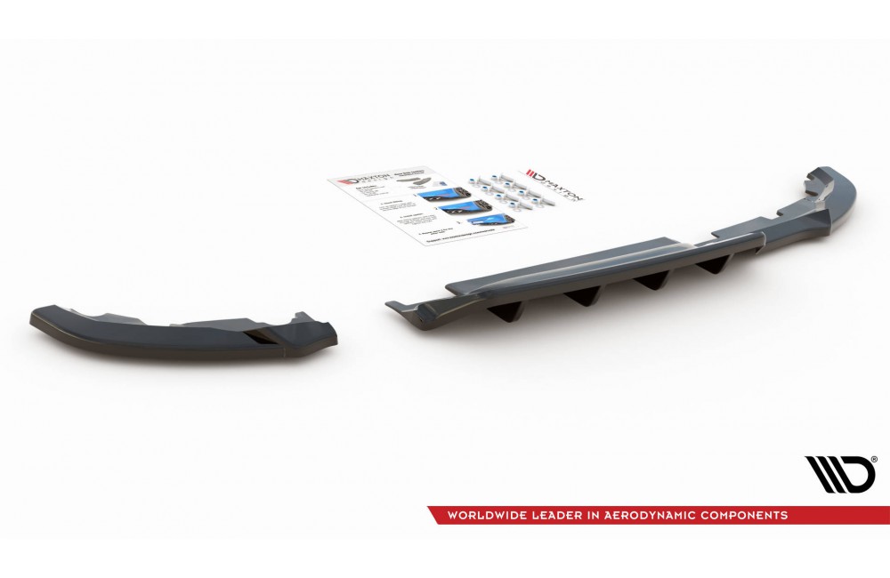 Rear Splitter (with vertical bars) Renault Clio Mk5
