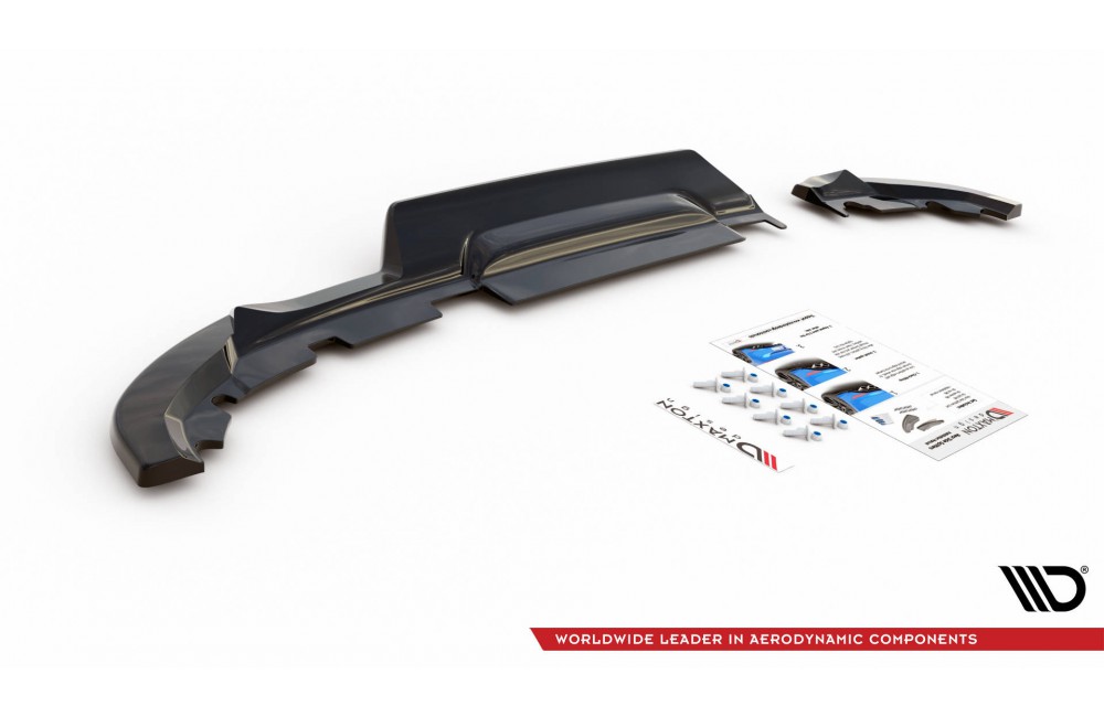 Rear Splitter (with vertical bars) Renault Clio Mk5