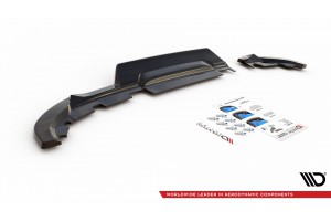 Rear Splitter (with vertical bars) Renault Clio Mk5