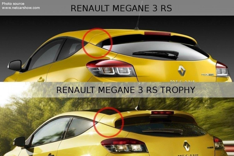 Αεροτομή Καπό Renault Megane RS Trophy / RS Cup Mk3