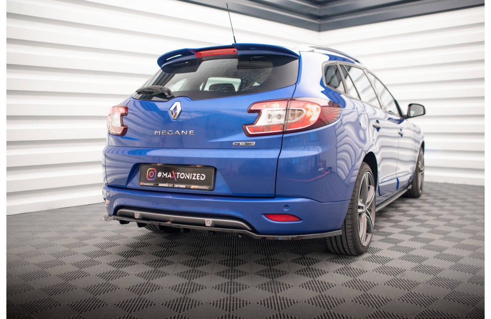 Rear Splitter (with vertical bars) Renault Megane GT Line Grandtour Mk3 Facelift