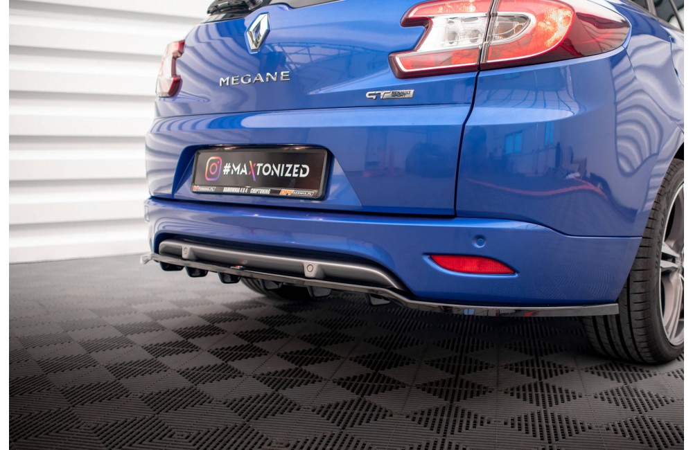 Rear Splitter (with vertical bars) Renault Megane GT Line Grandtour Mk3 Facelift