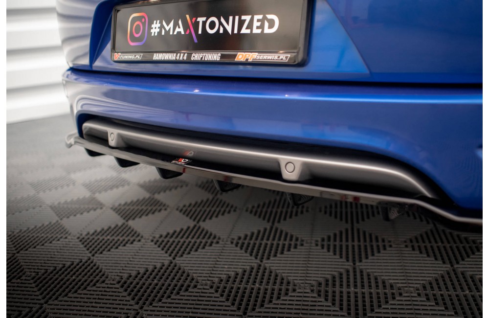 Rear Splitter (with vertical bars) Renault Megane GT Line Grandtour Mk3 Facelift
