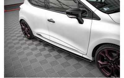 Street Pro Side Skirts Diffusers Renault Clio RS Mk4 - Black