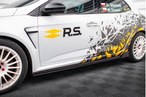 Street Pro Side Skirts Diffusers Renault Megane RS Mk4 - Black-Red Street Pro Side Skirts Diffusers Renault Megane RS Mk4 - Black-Red