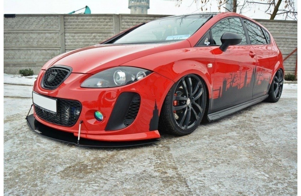 FRONT RACING SPLITTER V.2 SEAT LEON MK2 MS DESIGN FRONT RACING SPLITTER V.2 SEAT LEON MK2 MS DESIGN