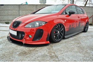 FRONT RACING SPLITTER V.2 SEAT LEON MK2 MS DESIGN FRONT RACING SPLITTER V.2 SEAT LEON MK2 MS DESIGN