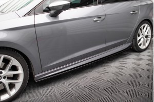 Side Skirts Diffusers V.5 Seat Leon Cupra / FR / Standard Mk3 / Mk3 Facelift Side Skirts Diffusers V.5 Seat Leon Cupra / FR / Standard Mk3 / Mk3 Facelift