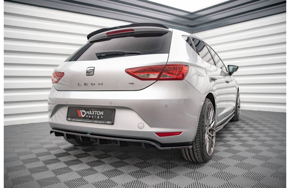 Rear Splitter (with vertical bars) Seat Leon Hatchback Mk3