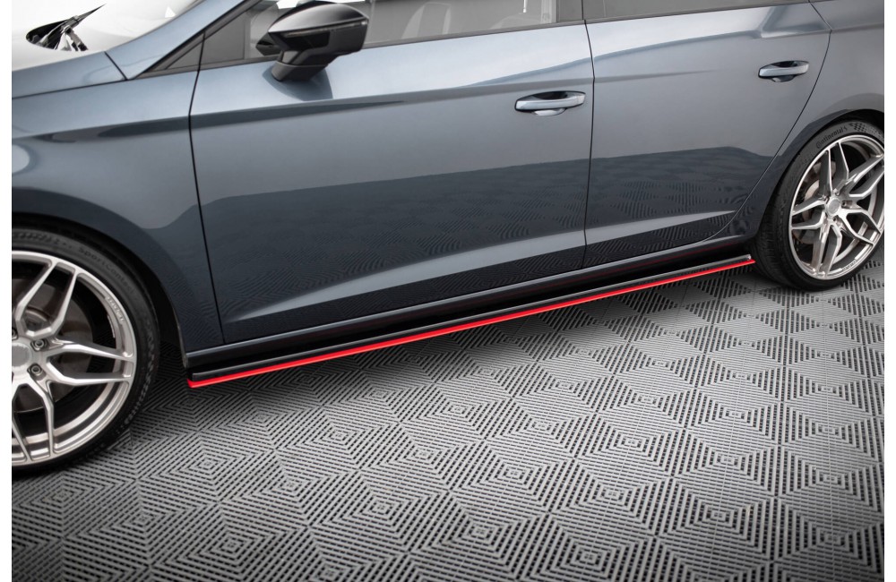 SIDE SKIRTS DIFFUSERS v.3 Seat Leon Mk3 Cupra/ FR Facelift SIDE SKIRTS DIFFUSERS v.3 Seat Leon Mk3 Cupra/ FR Facelift