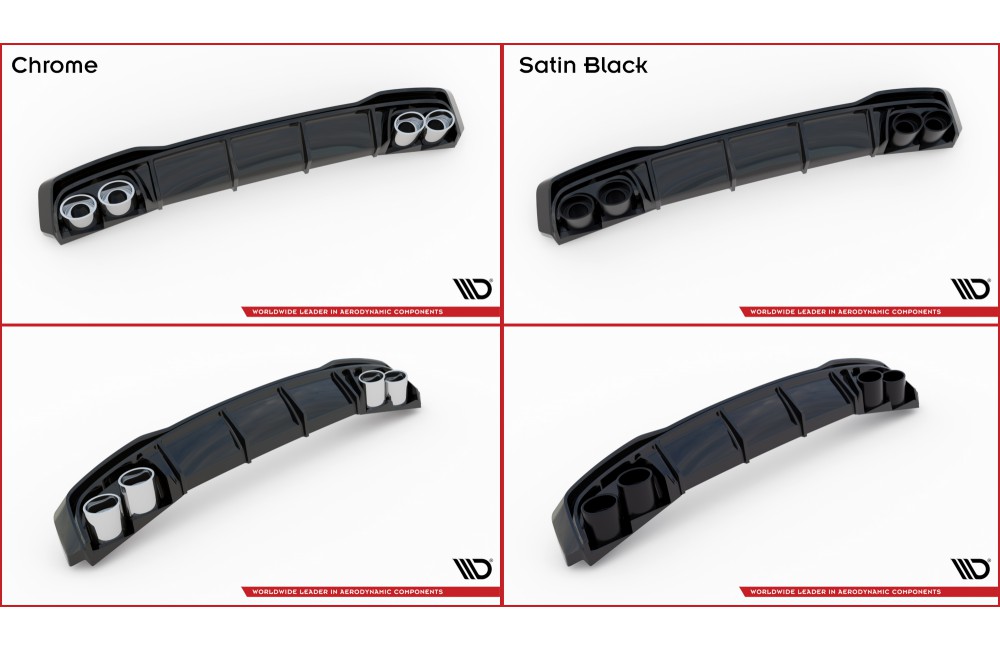 Rear Valance + Exhaust Ends Imitation Seat Leon ST FR Mk4