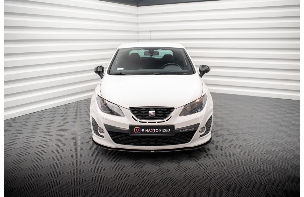 Street Pro Front Splitter Seat Ibiza Cupra Sport Coupe Mk4 - Black