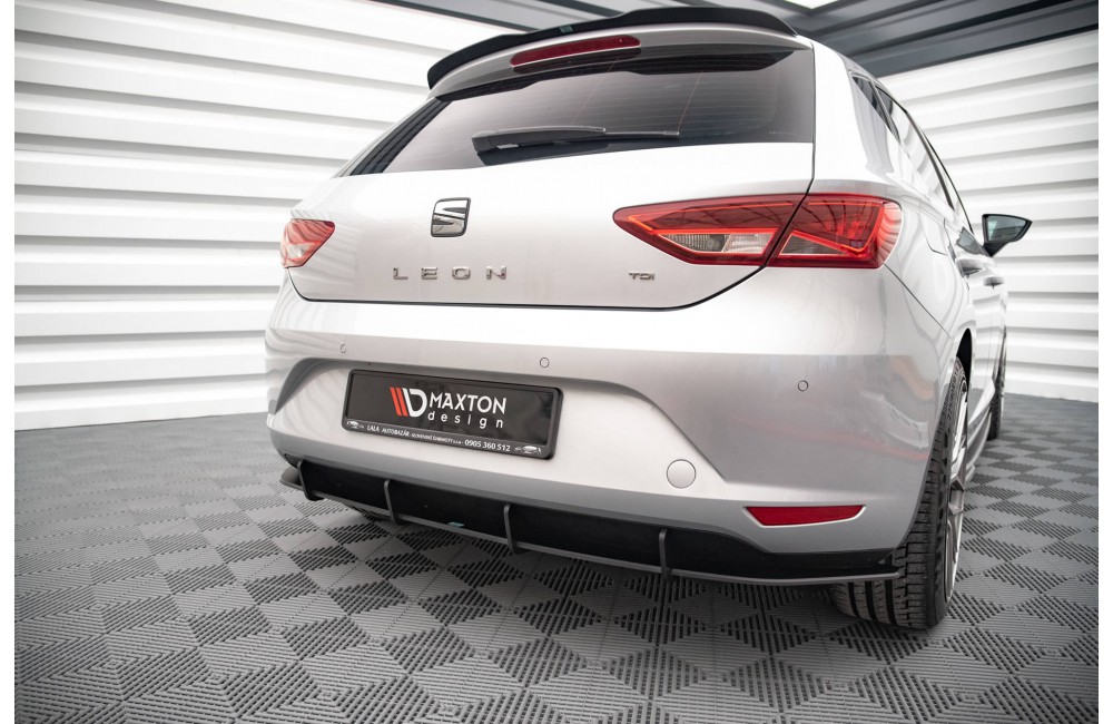 Street Pro Rear Diffuser Seat Leon Hatchback Mk3 - Black