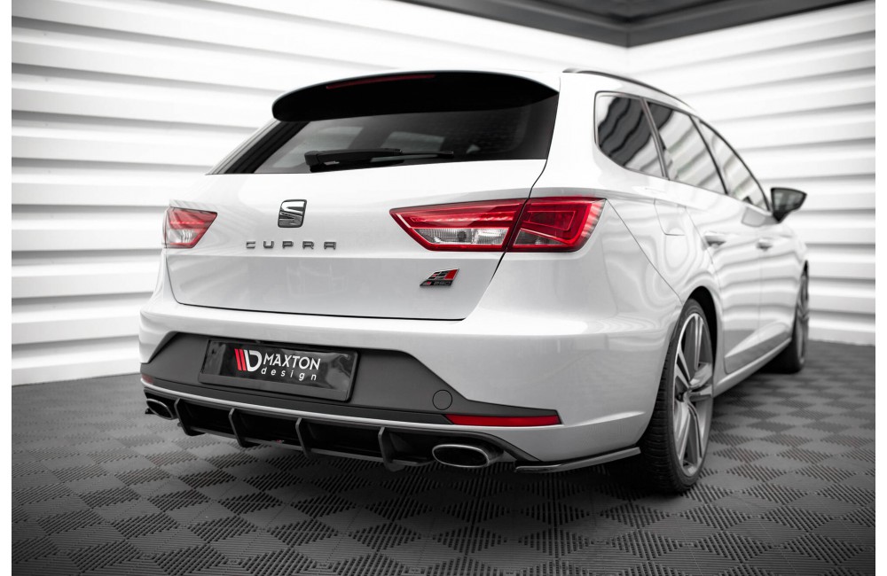 Street Pro Rear Diffuser Seat Leon Cupra Sportstourer Mk3 - Black