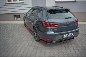 Rear Side Splitters V.4 Seat Leon Cupra Mk3 FL Sportstourer