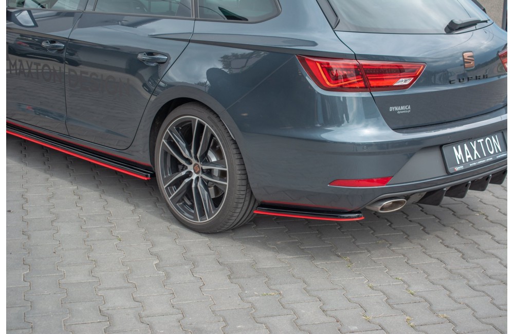 Rear Side Splitters V.4 Seat Leon Cupra Mk3 FL Sportstourer