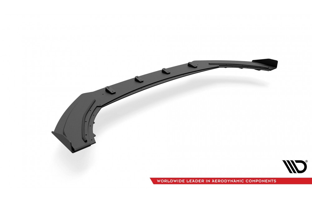 Street Pro Front Splitter + Flaps Seat Leon FR Mk4 - Black + Gloss Flaps