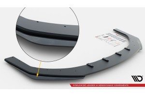 Street Pro Front Splitter + Flaps Seat Leon FR Mk4 - Black + Gloss Flaps